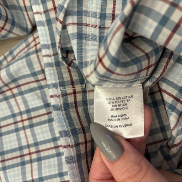 Southern Proper Henning Shirt In Blue Stone/Truffle Paid Size M - Picture 5 of 8